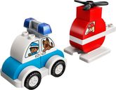 LEGO® DUPLO® Fire Helicopter & Police Car components