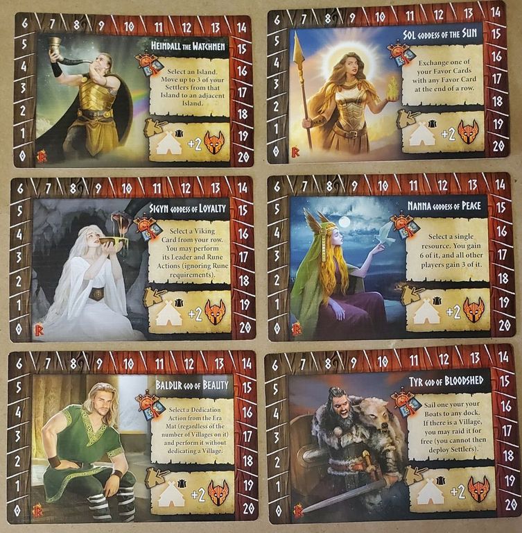 Tiny Epic Vikings: Ragnarok cartes