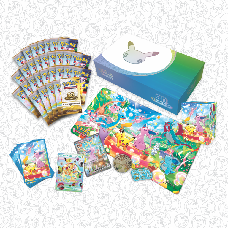 Pokémon TCG: 30th Celebration Ultra-Premium Collections components
