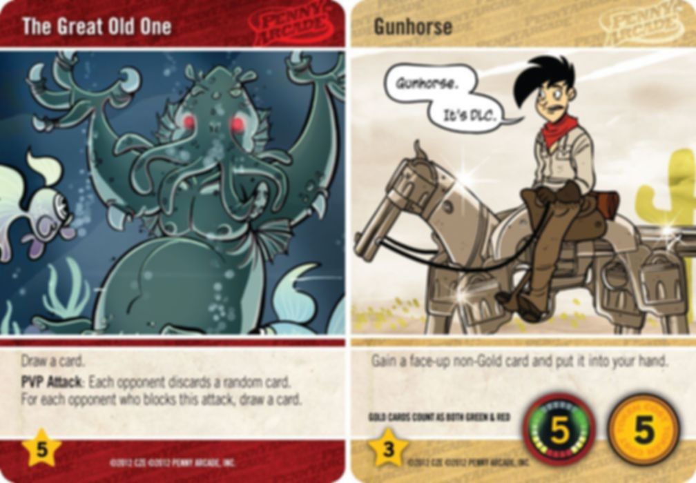 Penny Arcade: The Game - Rumble in R'lyeh cartes