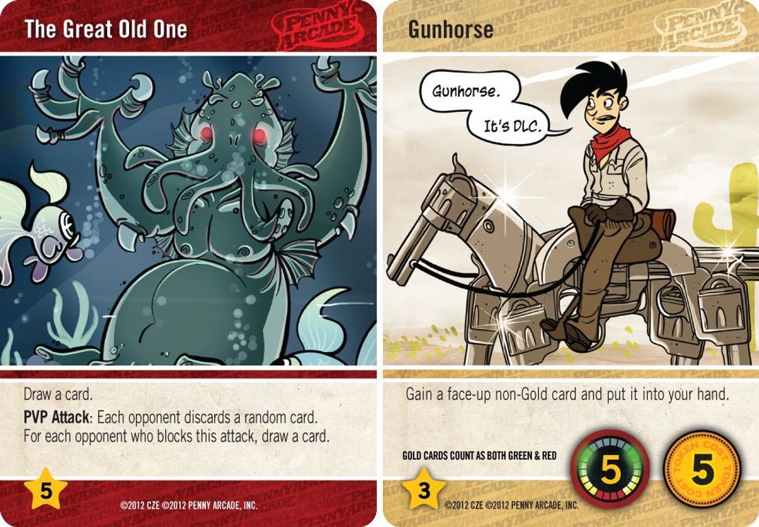 Penny Arcade: The Game - Rumble in R'lyeh cartes