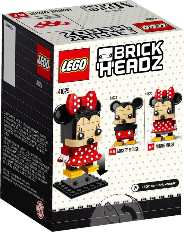 LEGO® BrickHeadz™ Minnie Mouse back of the box