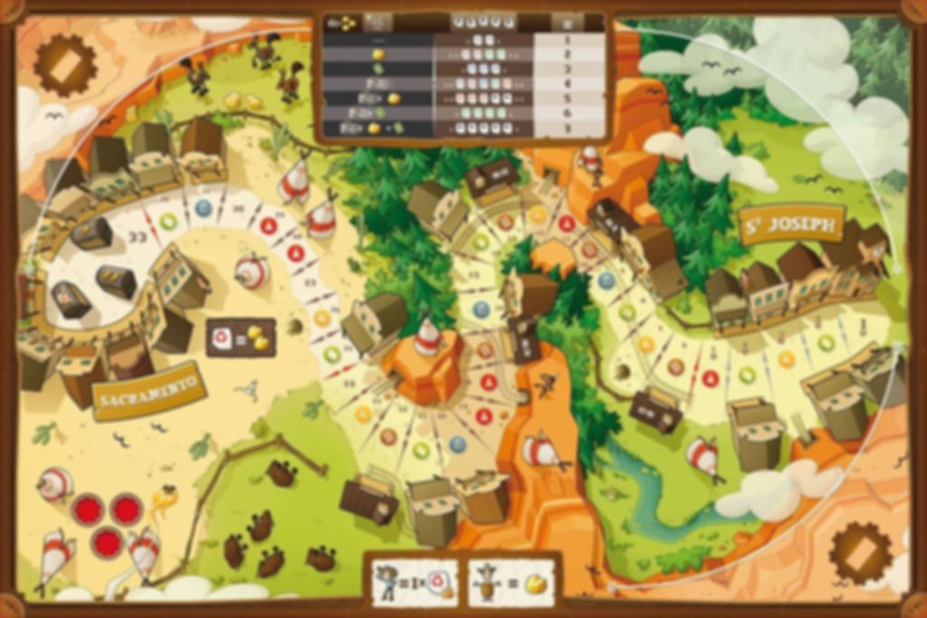 Pony Express game board