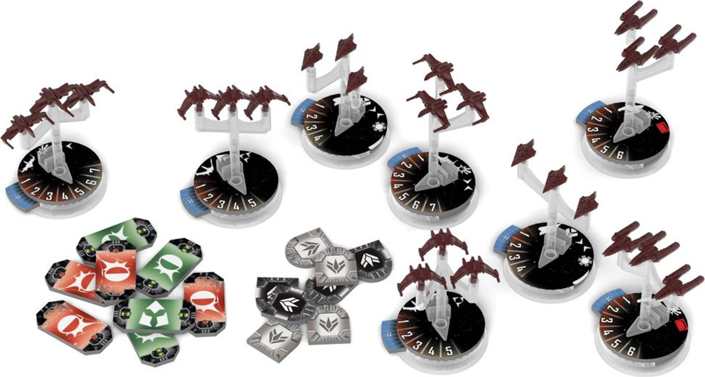 Star Wars: Armada - Republic Fighter Squadrons Expansion Pack partes
