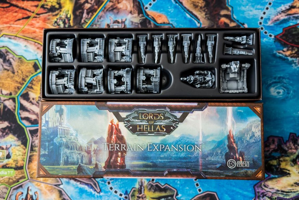 Lords of Hellas: Terrain Expansion componenten