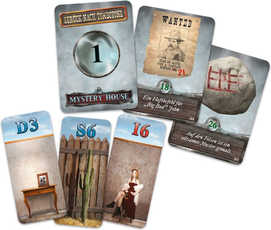 Mystery House: Retour à Tombstone cartes