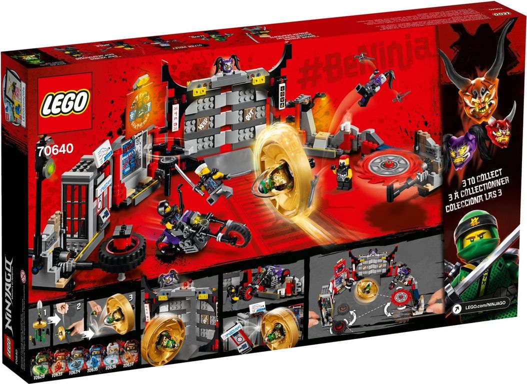 LEGO® Ninjago Cuartel general de H.D.G. parte posterior de la caja