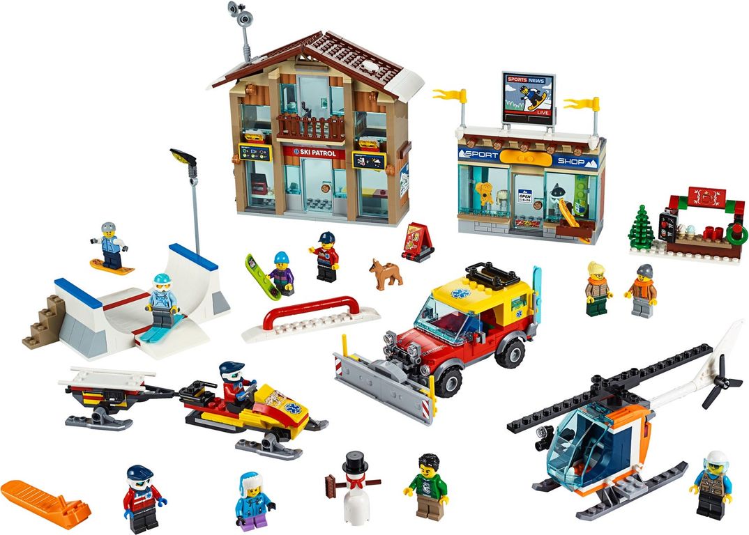 LEGO® City Ski Resort komponenten