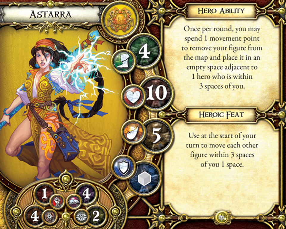 Descent: Journeys in the Dark (Second Edition) – Crusade of the Forgotten Astarra card