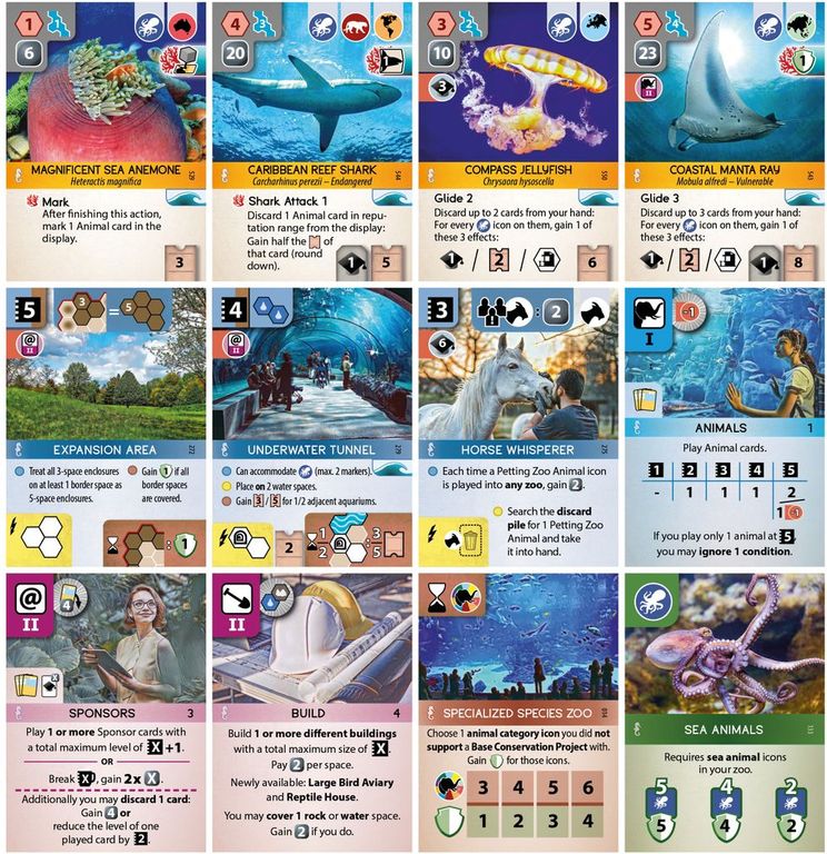 Ark Nova: Mondes Marins cartes