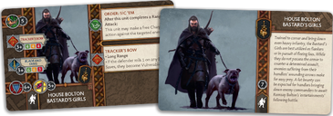 A Song of Ice & Fire: Tabletop Miniatures Game – Bolton Bastard's Girls cards