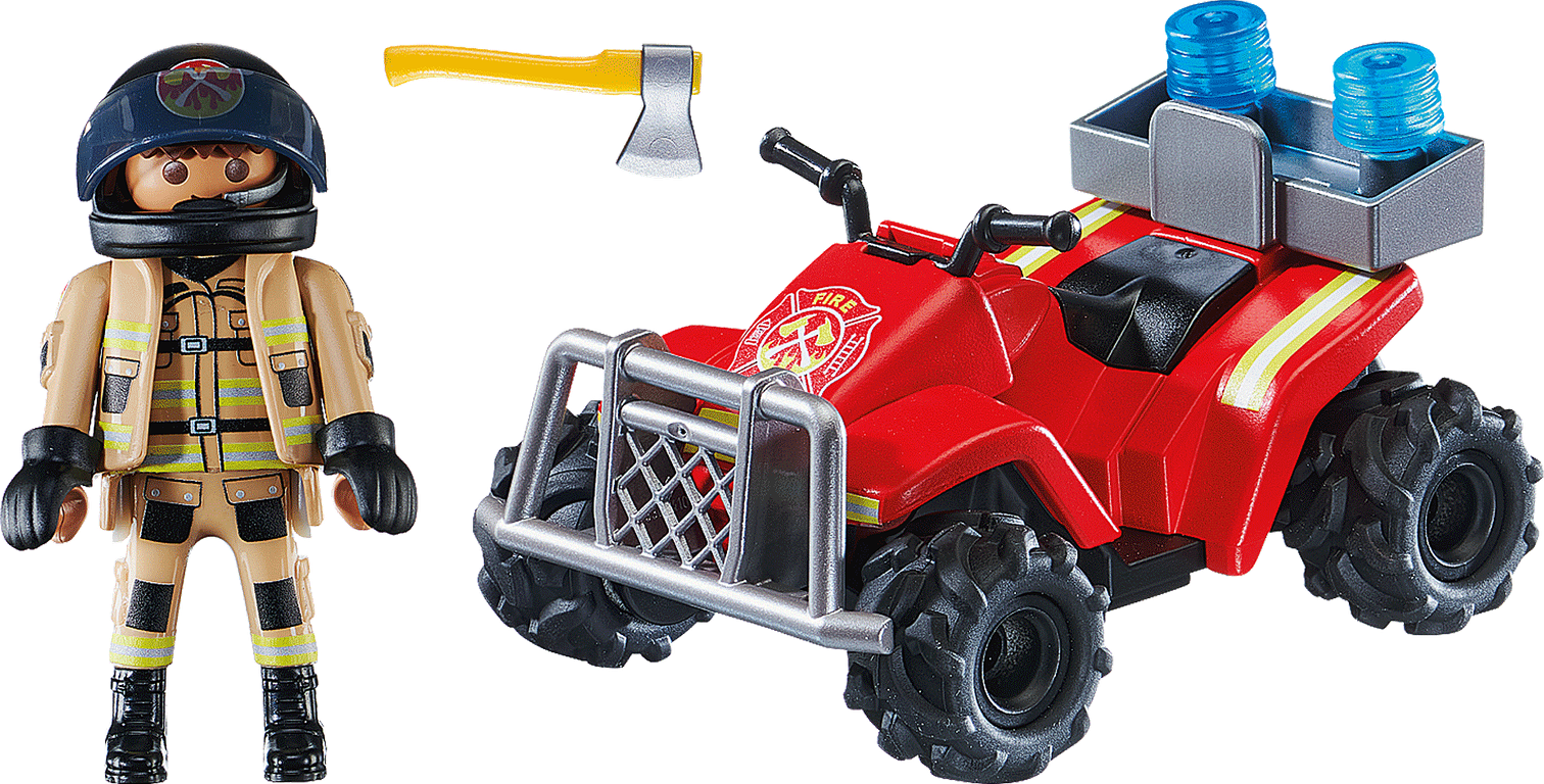 Playmobil® City Action Fire Rescue Quad components