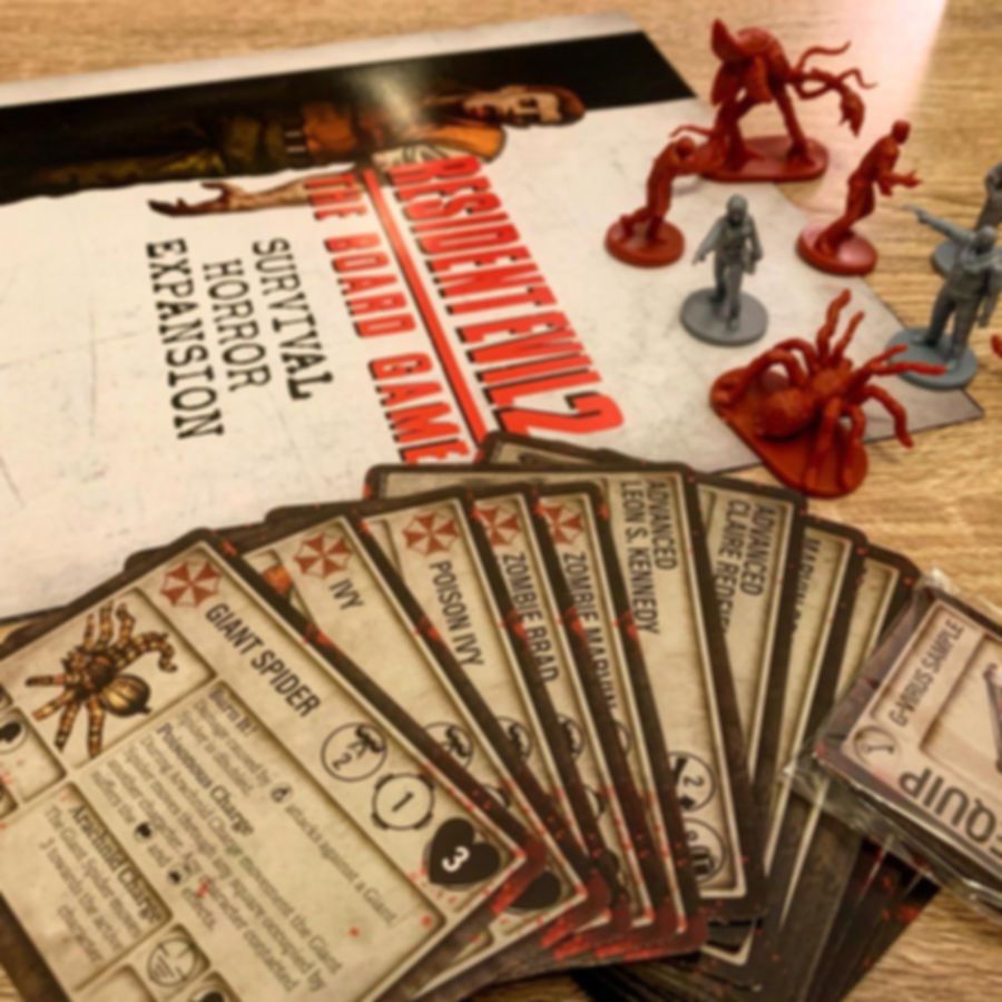 Resident Evil 2: The Board Game - Survival Horror Expansion componenti