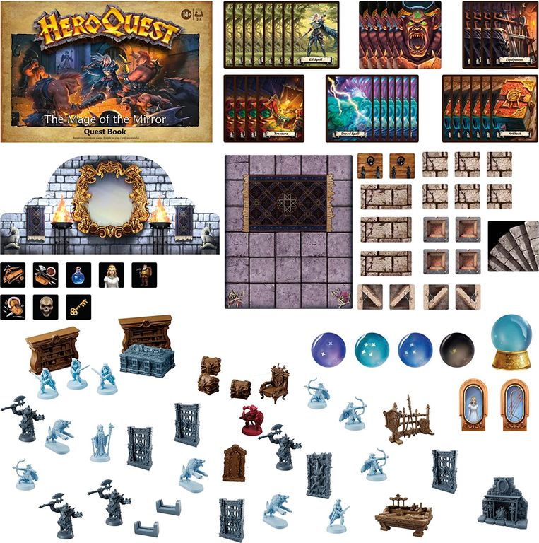 HeroQuest: The Mage of the Mirror components