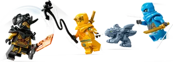 LEGO® Ninjago Duell zwischen Nya und Arins Babydrachen minifiguren