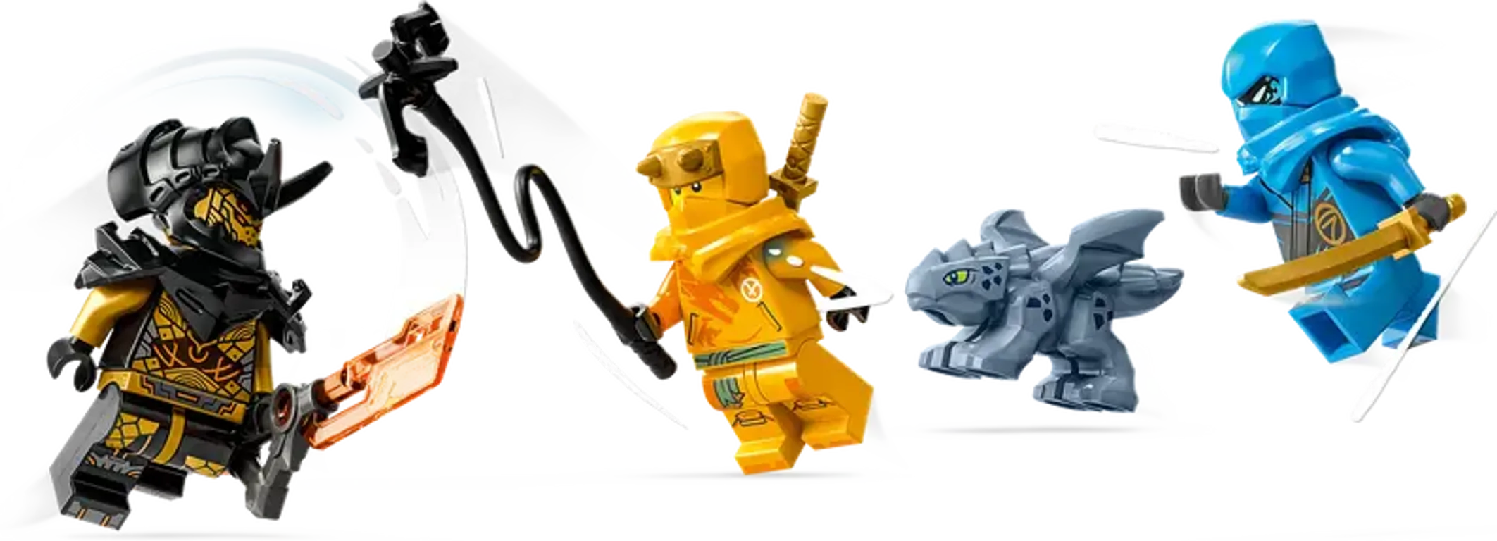 LEGO® Ninjago Le combat du bébé dragon de Nya et Arin figurines