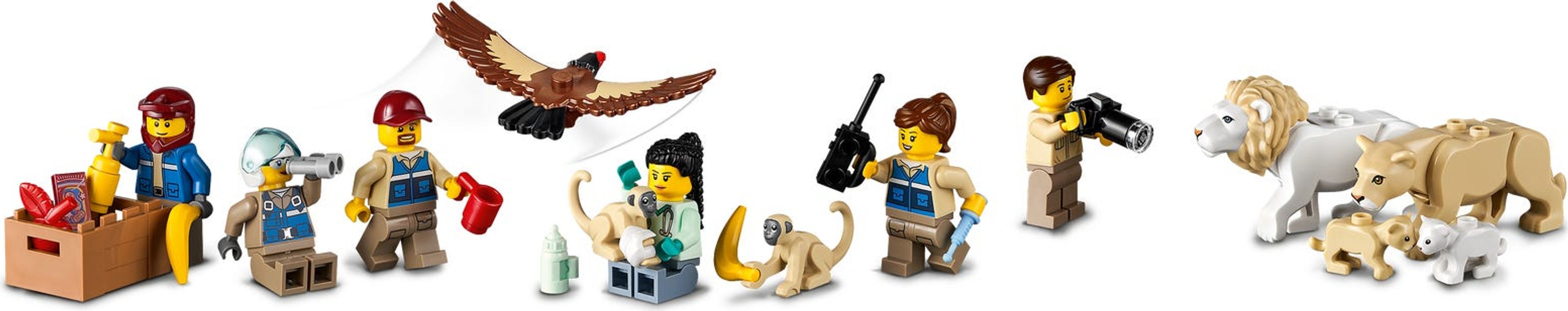 LEGO® City Wildlife Rescue Camp minifigures