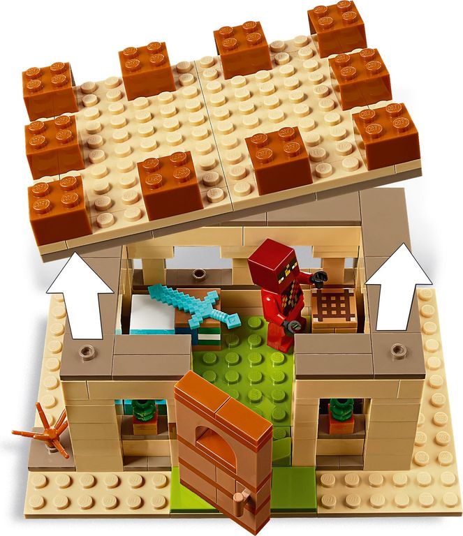 LEGO® Minecraft La Invasión de los Illager interior