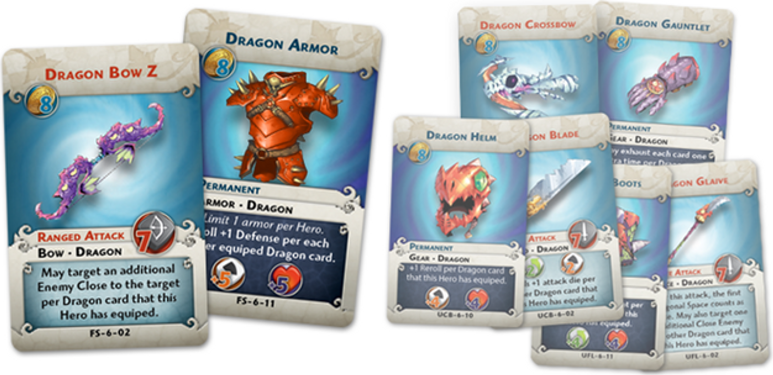 Arcadia Quest: Fire Dragon cards