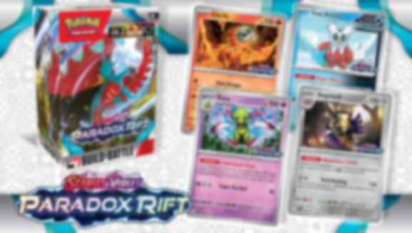 Pokémon TCG: Scarlet & Violet-Paradox Rift Build & Battle Box componenti