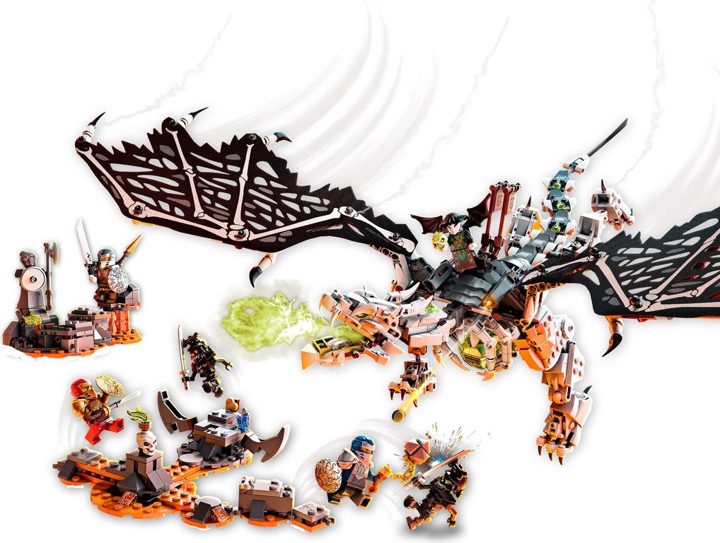 LEGO® Ninjago Skull Sorcerer's Draak speelwijze