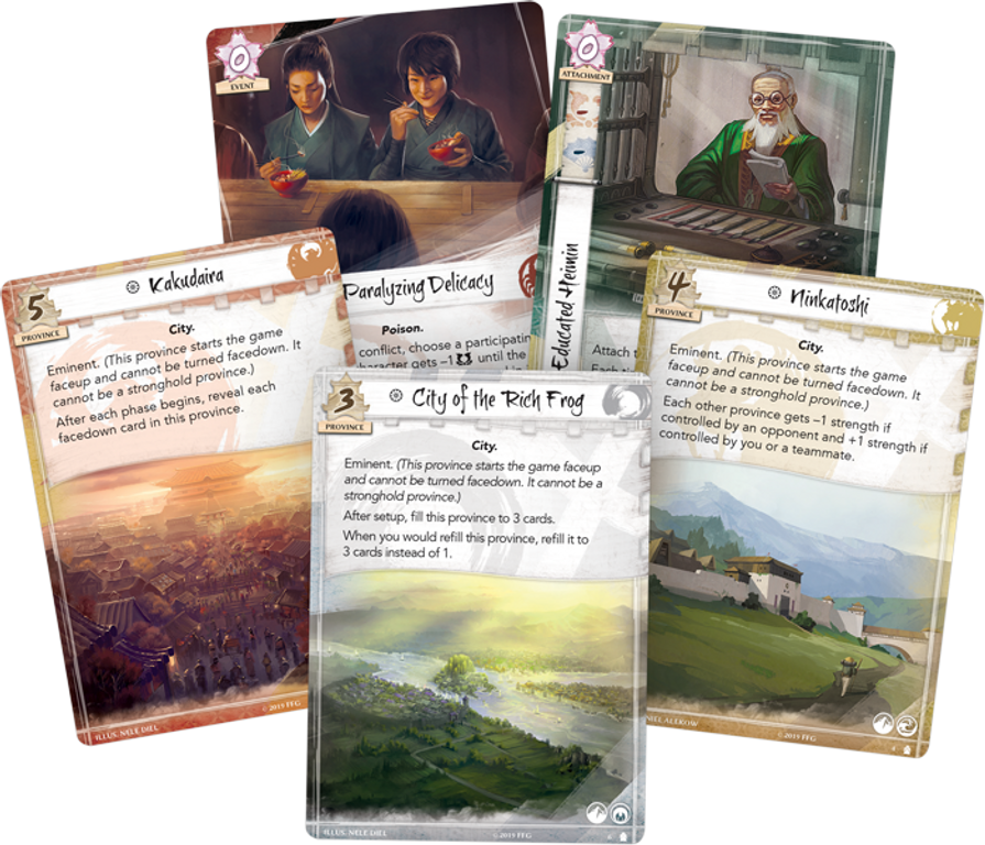 Legend of the Five Rings: The Card Game – Rokugan at War cards