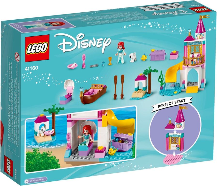 LEGO® Disney Ariëls kasteel aan de kust achterkant van de doos