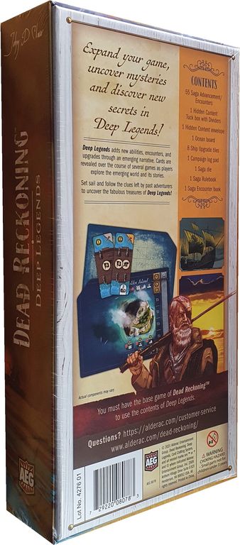 Dead Reckoning: Deep Legends parte posterior de la caja