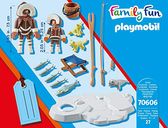 Playmobil® Family Fun Ice Angler Gift Set back of the box