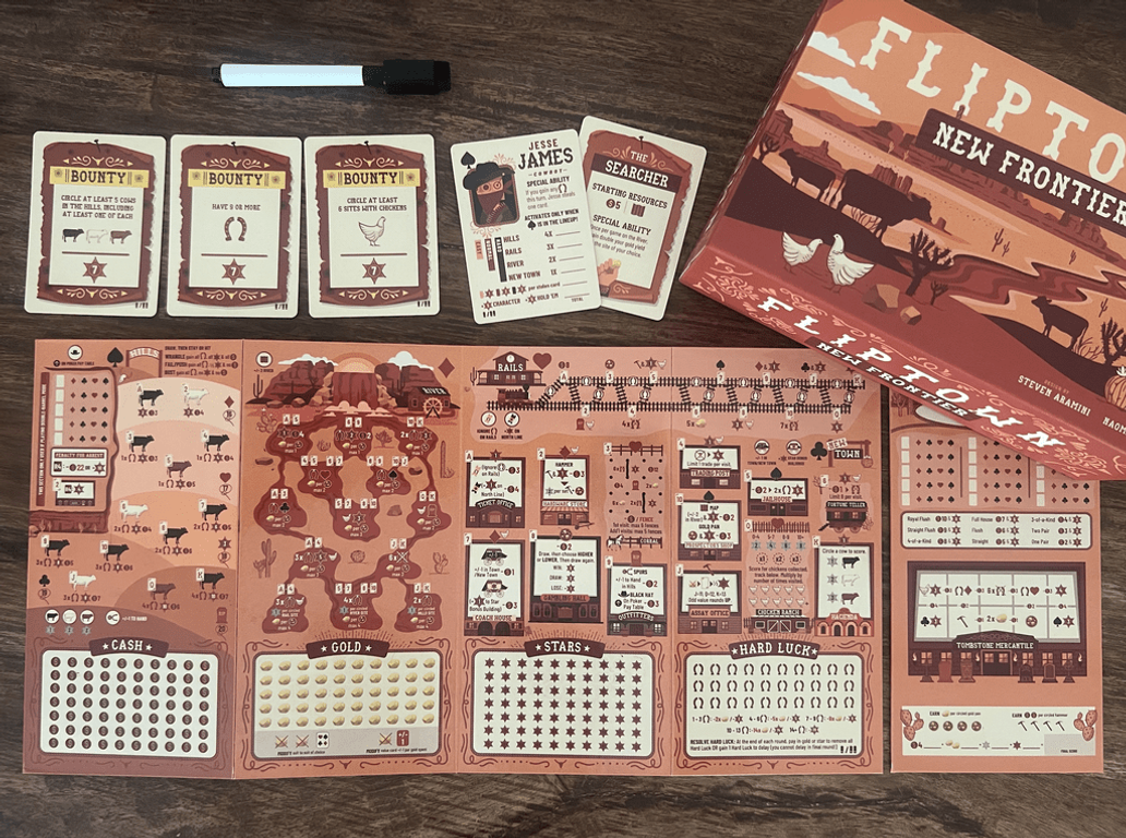 Fliptown: New Frontier components