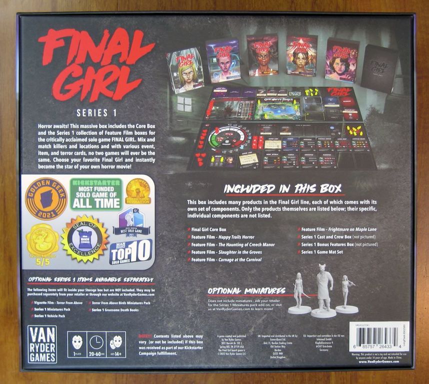 Final Girl: Storage Box Series 1 rückseite der box