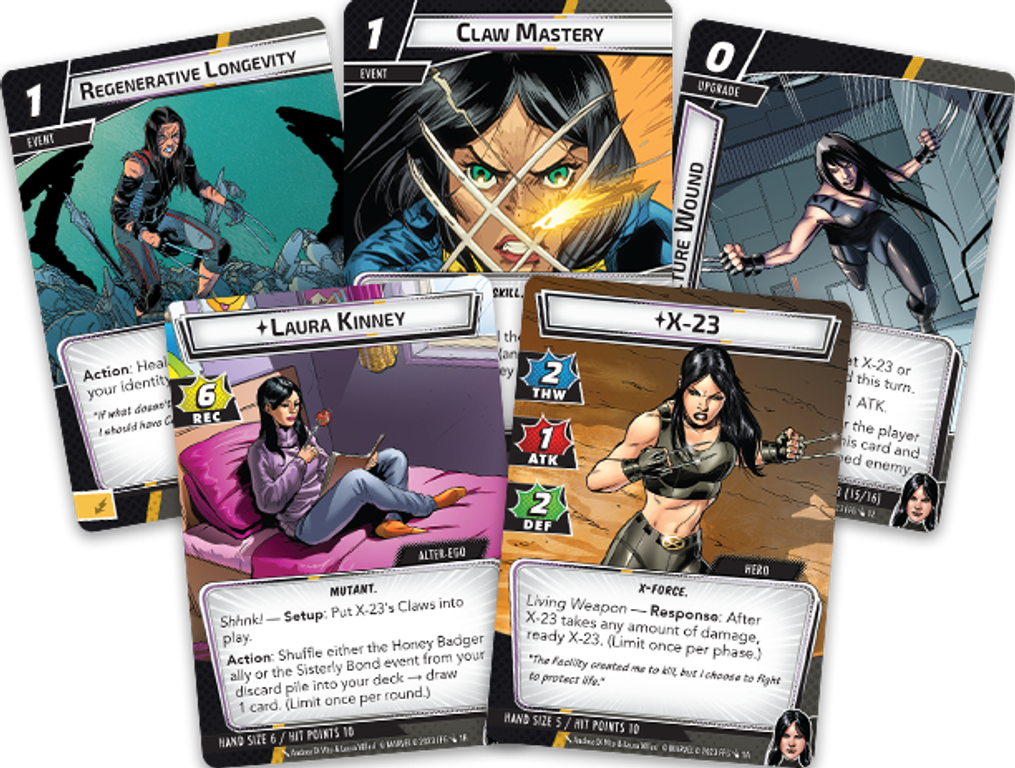 Marvel Champions : Le Jeu de Cartes - X-23 cartes