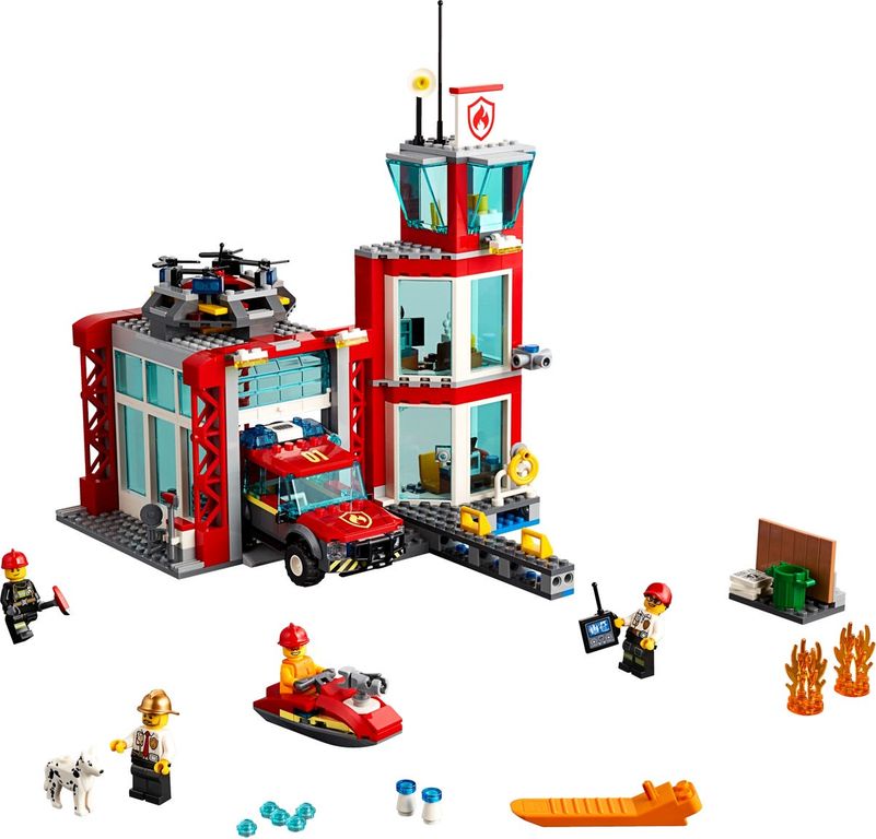 LEGO® City Caserma dei Pompieri componenti