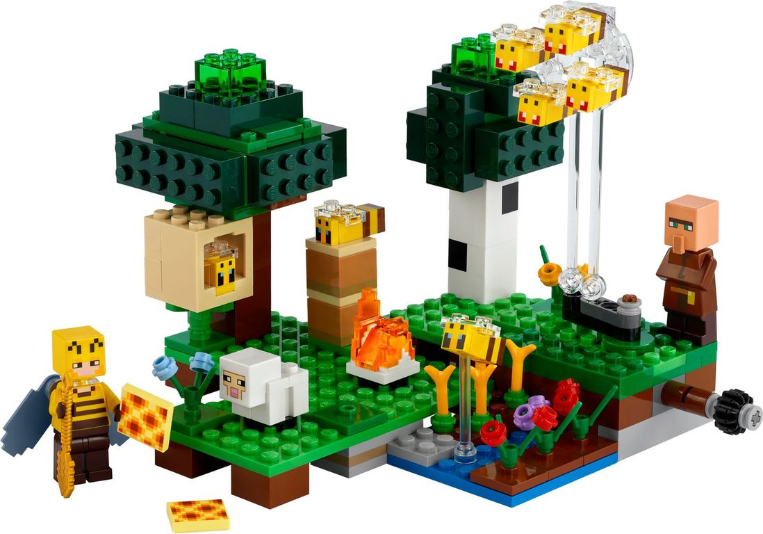 LEGO® Minecraft De bijenhouderij componenten