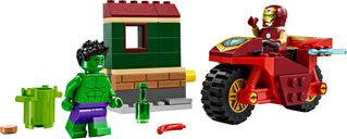 LEGO® Marvel Iron Man con Moto y Hulk partes