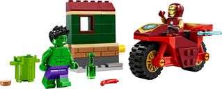 LEGO® Marvel Iron Man con moto e The Hulk componenti