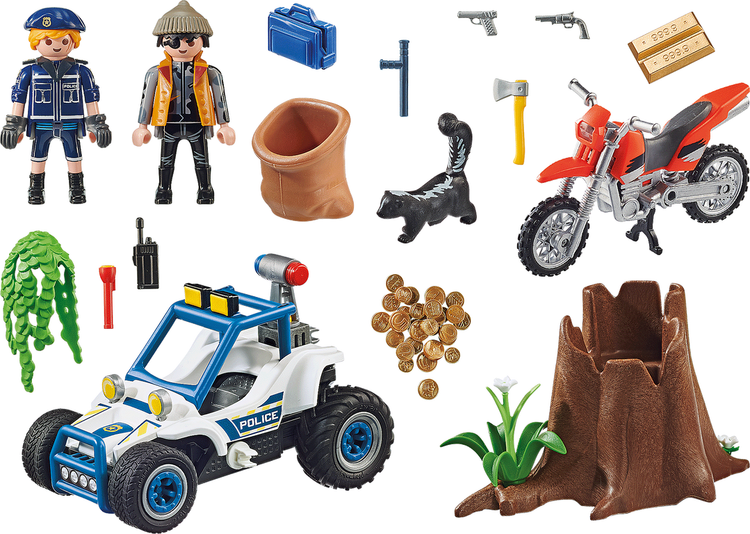 Playmobil® City Action Police Off-Road Car with Jewel Thief components