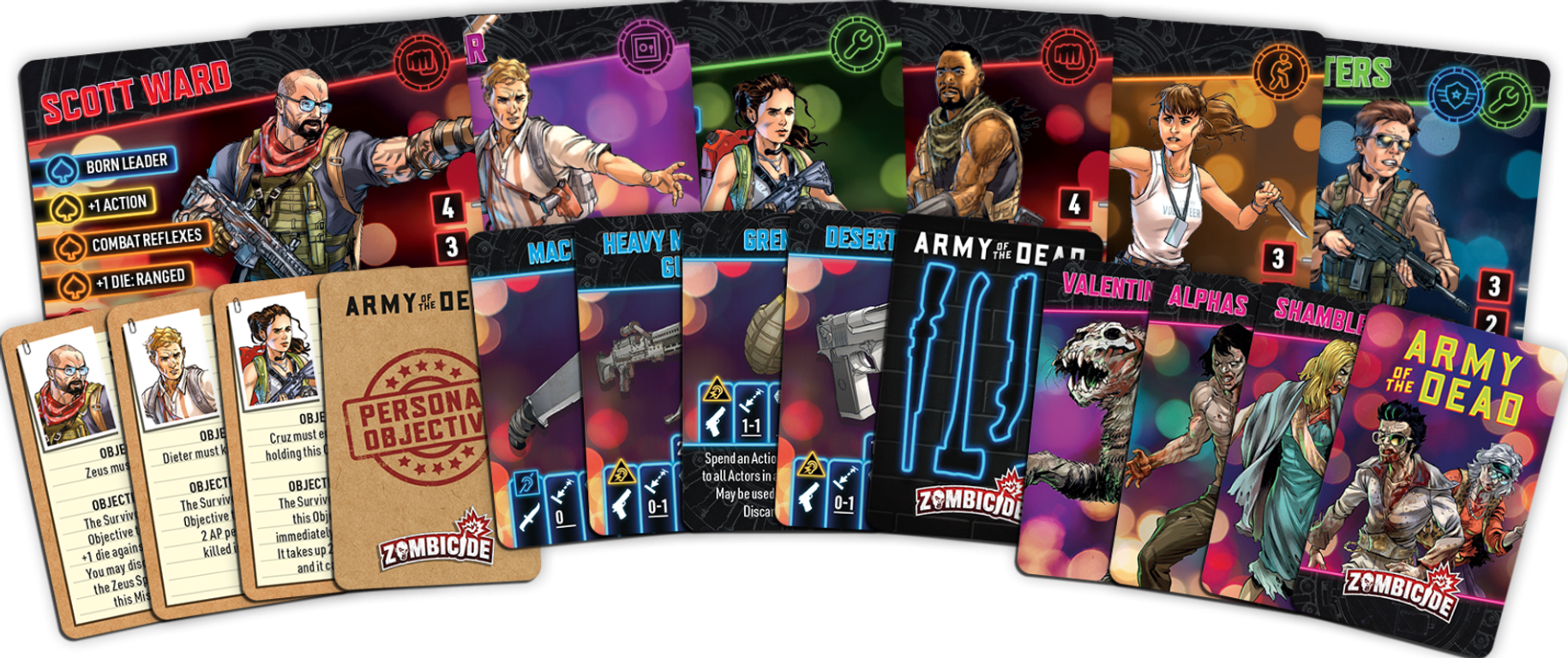 Army of the Dead: A Zombicide Game cards