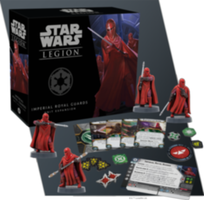 Star Wars: Legion – Imperial Royal Guards Unit Expansion komponenten