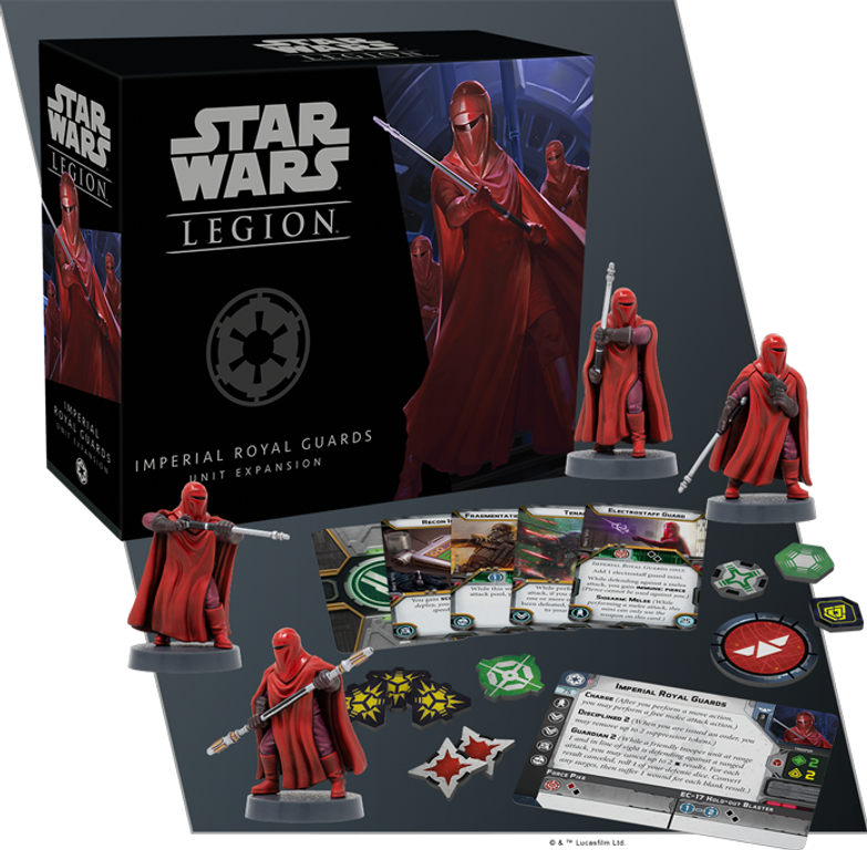 Star Wars: Legion – Imperial Royal Guards Unit Expansion componenti