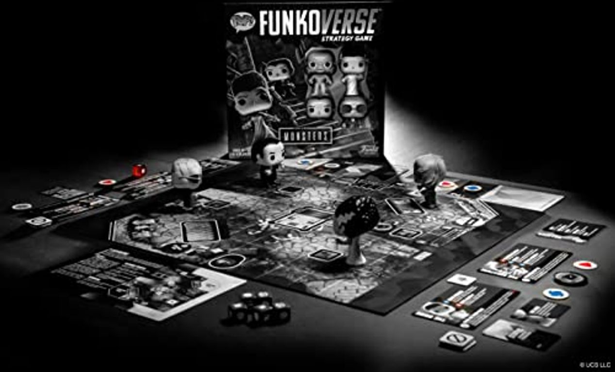 Funkoverse Strategy Game: Universal Monsters 100 composants