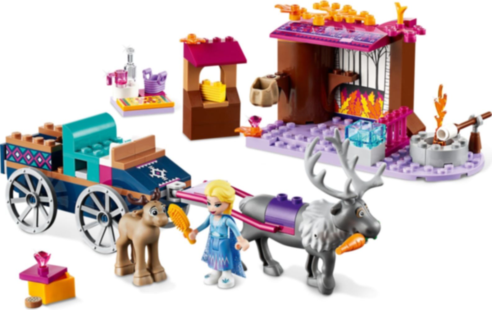 LEGO® Disney L’avventura sul carro di Elsa componenti