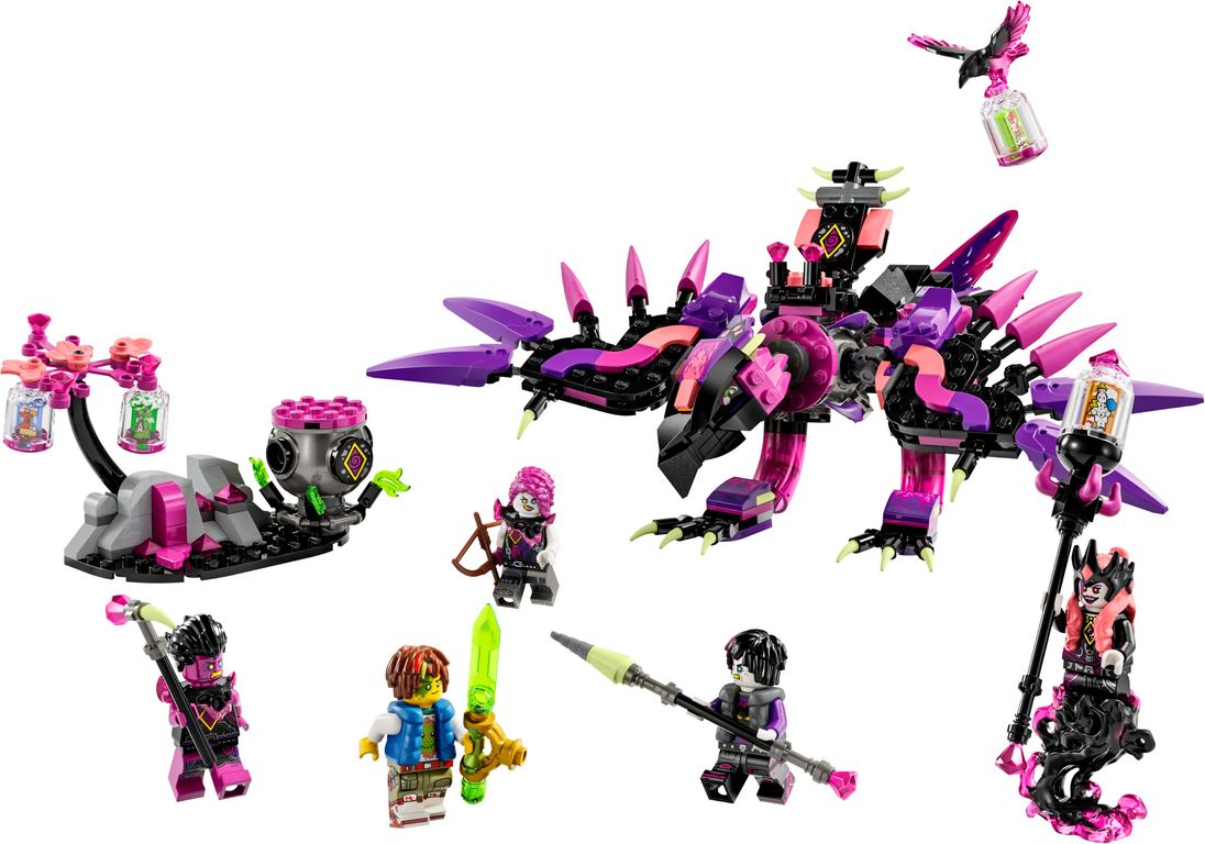 LEGO® DREAMZzz™ The Never Witch's Nightmare Creatures components