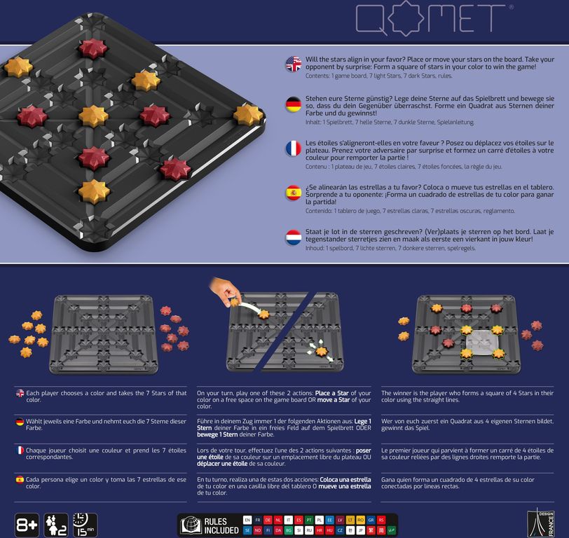 Qomet back of the box