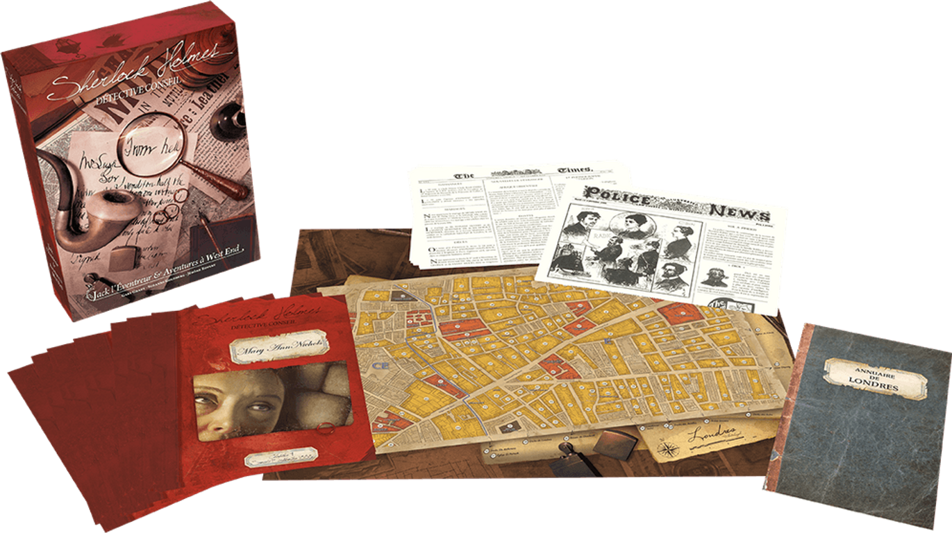 Sherlock Holmes Consulting Detective: Jack the Ripper & West End Adventures komponenten
