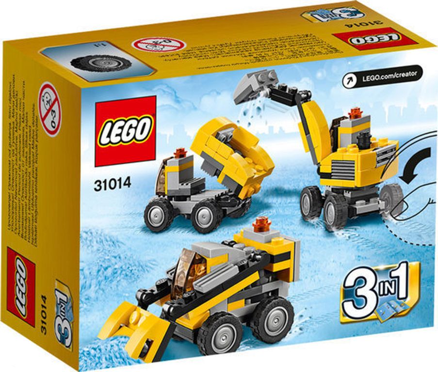 LEGO® Creator Power Digger parte posterior de la caja