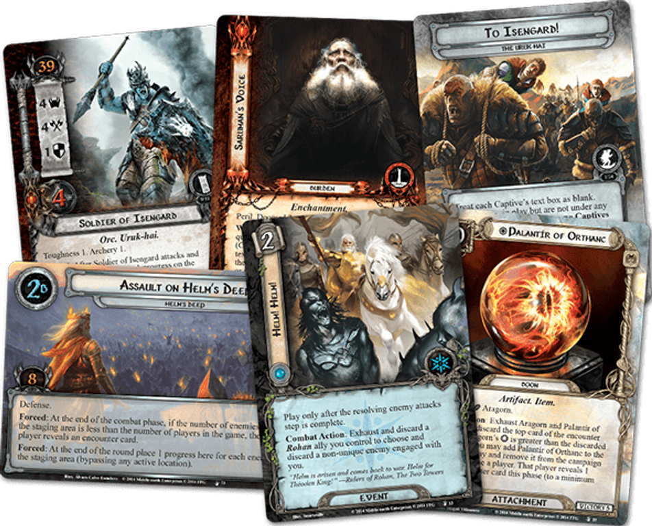 Il Signore degli Anelli: Il Gioco di Carte - Il Tradimento di Saruman carte