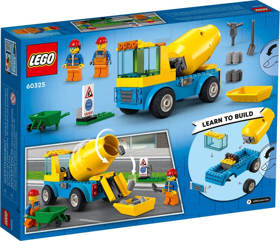 LEGO® City Cementwagen achterkant van de doos