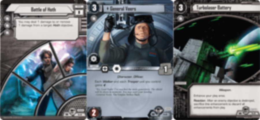 Star Wars: Le Jeu de Cartes - L'Attaque de la Base Echo cartes