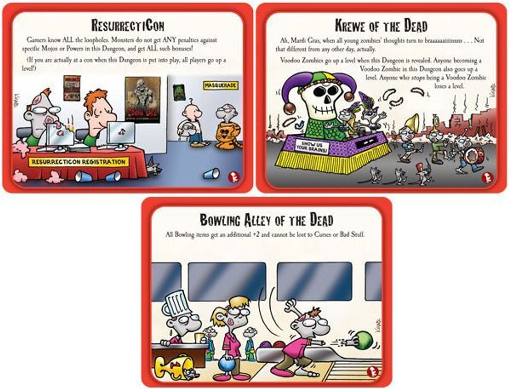 Munchkin Zombies 3: Hideous Hideouts cards